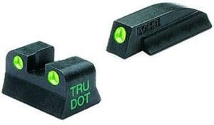 Meprolight 0106623101 TRU-DOTÂ® Self-Illuminated Fixed Pistol Night Sights for Beretta M9 M92 (Not 92X A1 M9A3), Green Front/Green Rear