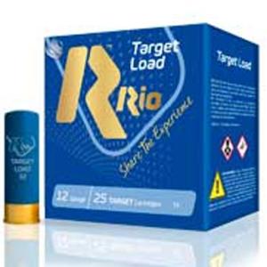 Rio Target Load Trap 12 Gauge Ammunition 2-3/4" #8 3/4 Oz Lead Shot 1375 fps 250 Rounds