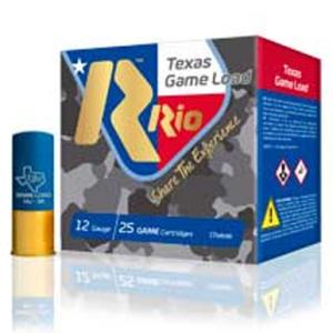 Rio Texas Game Load High Velocity 12 Gauge Ammo 2-3/4" 1-1/4oz #6 Lead Shot 1330 fps 250 Rounds 8435101622851