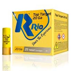 Rio Top Target 20 Gauge Ammunition 2-3/4" 7/8 Oz #7.5 Lead Shot 1250 fps 250 Rounds 8435101623315
