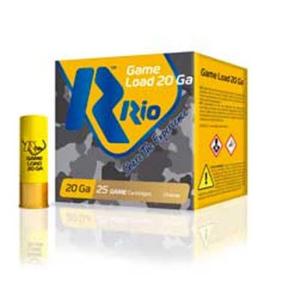 Rio Game Load 20 Gauge Ammo 2-3/4" #7.5 Lead Shot 1oz 1250 fps 250 Rounds 8435101623377