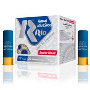 Rio Royal Blue Steel Super MGN 12 Gauge Ammo 3-1/2" #4 1-3/8oz Steel Shot 1550 fps 250 Rounds 8435101624091