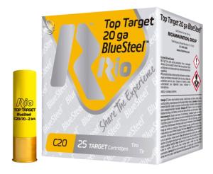 Rio Ammunition TTBS207 Top Target BlueSteel 20 Gauge 2.75' 7/8 oz 7 Shot 25 Bx/ 10 Cs