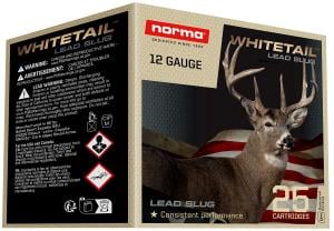 Norma WHITETAIL Shotshells 12ga 2-3/4" 1oz 1600 fps Slug 25/ct