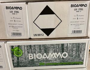BioAmmo Lux Steel 12 Gauge 2 3/4" 1oz 5 Shot Pheasant Loads 250ct Case