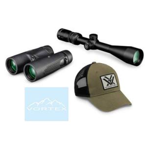 Vortex Copperhead 4-12x44 Riflescope and Copperhead 10x42 Binocular Bundle w/ Free Hat V-BNDL-CPH-RF-BINO
