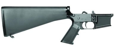 AR-15 Complete 5.56 Forged Lower Receiver with A2 Stock/Grip Aluminum Black LR102-F