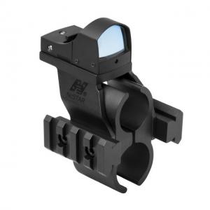 Ncstar Rem 870 Shotgun Barrel And Magazine Tube Micro-Dot And Rail Mount With Green Micro-Dot Optic, BLACK