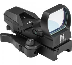NC Star Red Reflex Sight/4 Reticles/QR Mount/Black