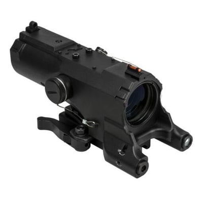 NcSTAR ECO MOD2 4x34mm Scope Green Laser with Navigation LED Light, Black VECO434QRBM2
