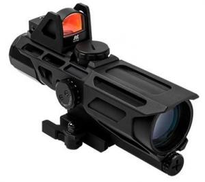 NcSTAR GEN3 Ultimate Sighting System USS 3-9X40mm P4 Sniper Riflescope w/ Red Micro Dot Optic,Black
