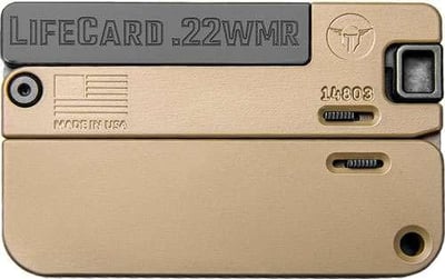 Trailblazer Firearms LifeCard Folding Single Shot Tan 22 WMR 850006047352