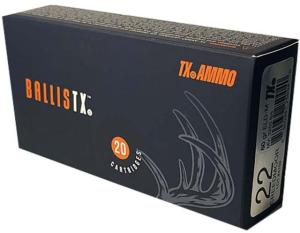 Texas Ammo BallisTX .22 Creedmoor Ammo 80 Grain ELD-Match 20 Rounds