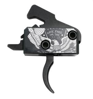 Rise Armament Special Edition ''Live Free or Die'' RA-140 Super Sporting Trigger, Curved 850043415343