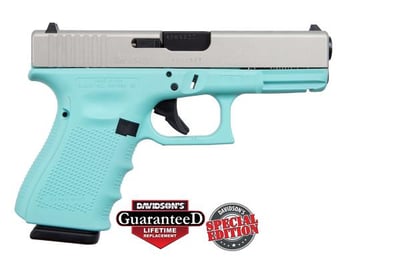 Glock 19 Gen 4 Apollo Custom Edition;Cerakote Robins Egg Blue
