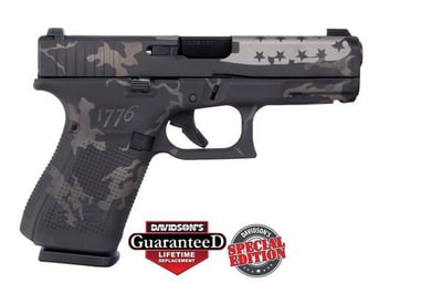 Glock 19 Gen 5 USA Black & Gray Camo 1776