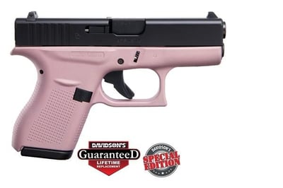 Glock 42 Pink Apollo Custom Edition, Pink Frame Elite Black Slide
