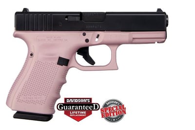 Glock 19 Gen 4 Apollo Custom Edition;Pink Frame Elite Black Slide