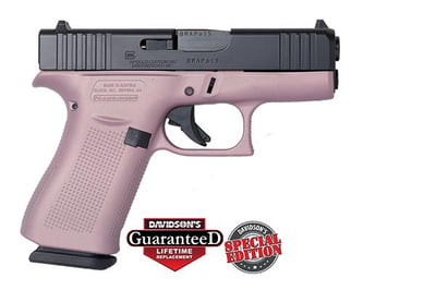 Glock 43X Pink Champagne Elite Black