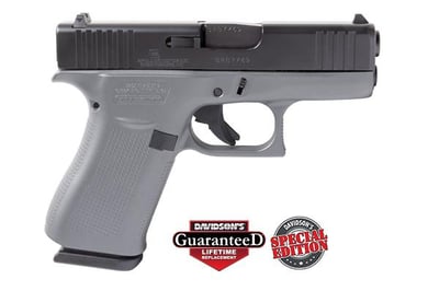 Glock 43X Concrete Gray Elite Black 9mm ACG-00871