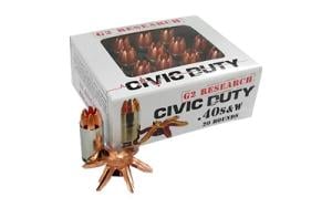 G2 Research Ammunitions 40 S&W Ammunition Civic Duty .40 S&W Caliber Ammo 20 RD Model: G00620