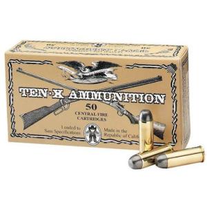 Ten-X Ammo .38 Short Colt Cowboy Action 95 Grain Lead RNFP 663 fps 50 Rounds