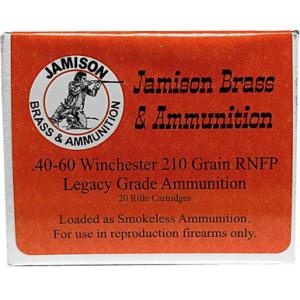 Jamison Ammo .40-60 Win Legacy Grade 210 Grain Bandit RNFP 20 Rounds