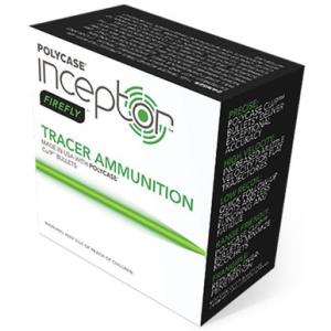 Polycase Inceptor Firefly .45 ACP Tracer Ammunition 125 Grain 1120 fps 20 Rounds