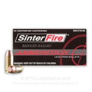 40 S&W - 125 Grain Frangible RHFP - SinterFire RHA - 50 Rounds