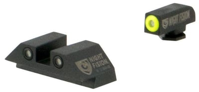 Night Fision Perfect Dot Glock Night Sight Set, Yellow / Black 856386007092