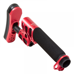 Odin Works Zulu Adjustable Stock With Pad Pistol Buffer Tube Red/Black