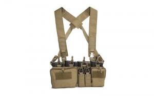 Haley Strategic Partners Disruptive Environments D3CR-H Heavy Chest Rig, Coyote Brown D3CR-HCOYOTE