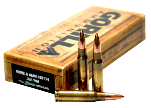 Gorilla Ammunition GA308175SMK Company Llc Gorilla Ammunition 308 Win 175Gr Boat Tail Hollow Point Sierra Matchking 20