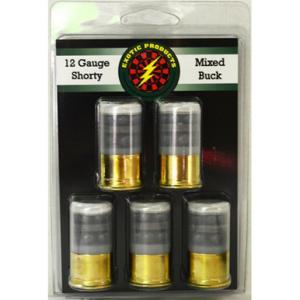 Exotic Products Shorty 12 Gauge Mini Shotshells 1-3/4" #1 & #4 Buck 1365 fps 5 Rounds 859205005071