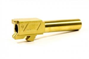 Alpha Shooting Sports Glock 26 Match Grade Barrel, Gold ALPG269MMTIN