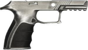 Mirzon Sig Sauer P320 Enhanced Grip Module, Distressed Steel
