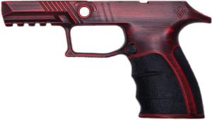 Mirzon Sig Sauer P320 Enhanced Grip Module, Distressed Red