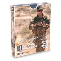 ZSR American Sniper Ammo 12 Gauge 2 3/4" Shells 00 Buckshot 9 Pellets 10 Rounds