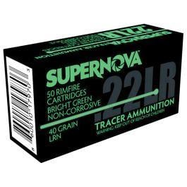 Piney Mountain Supernova Tracer Ammo .22 LR 40 Gr LRN Rimfire Ammunition 50 Rounds PMSN22LRG