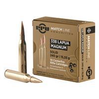 PPU Match Line, .338 Lapua Magnum, FMJ, 240 Grain, 10 Rounds 8605003812159