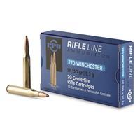 PPU Standard Rifle .270 Winchester 150 Grain Soft Point Brass Cased Rifle Ammo 20 Rounds PP2702