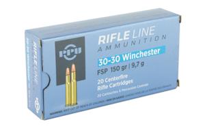 PPU Rifle Ammunition .30-30 Win 150 gr FNSP 2300 fps 20/ct