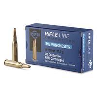 PPU Standard Rifle .308 Winchester 180 Grain Soft Point Brass Cased Rifle Ammo 20 Rounds PP3083