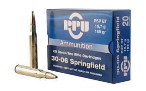 PPU PSPBT .30-06 Springfield 165 Grain Centerfire Rifle Ammo