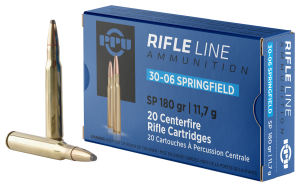 PPU Rifle Ammunition .30-06 Sprg 180 gr 