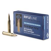 PPU Rifle Ammunition .300 Win Magnum 165 gr SPBT 3050 fps 20/ct PP3002
