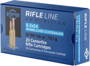 Prvi Partizan Ammo 6.5x54 Mannlicher Shoenauer 156 Gr SPRN 20 Rd. 8605003812753