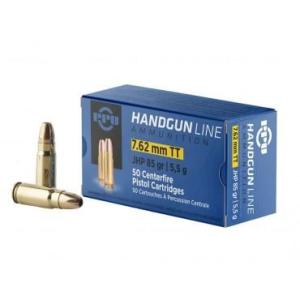 PPU Defensive Line, 7.62x25mm Tokarev, JHP, 85 Grain, 50 Rounds 8605003813200