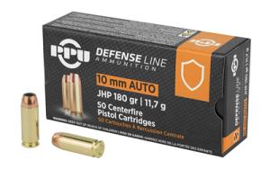PPU Defensive Line, 10mm, JHP, 180 Grain, 50 Rounds 8605003813323