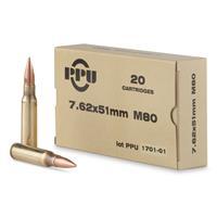 PPU Pprm762 Ppu 7.62X51 Rangemaster Fmjbt145gr Ammo 20 Rounds - All PPRM762